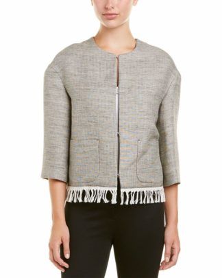 Жакет с бахромой купить в аутлете Max Mara и Marina Rinaldi