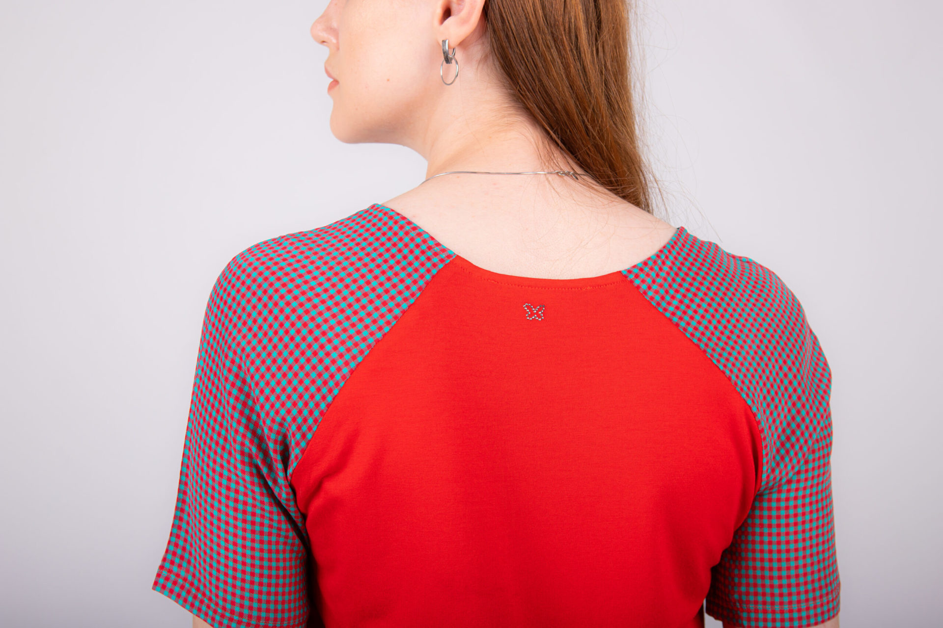 Базовая блузка с коротким рукавом 6