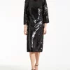 Платье в пайетках купить в аутлете Max Mara и Marina Rinaldi. 1