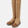 Сапоги из кожи и трикотажа купить в аутлете Max Mara и Marina Rinaldi. 2