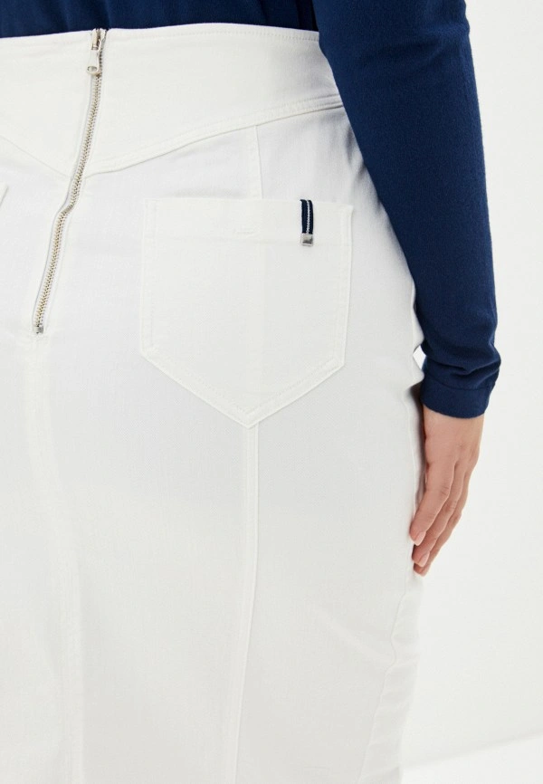 Белая джинсовая юбка 