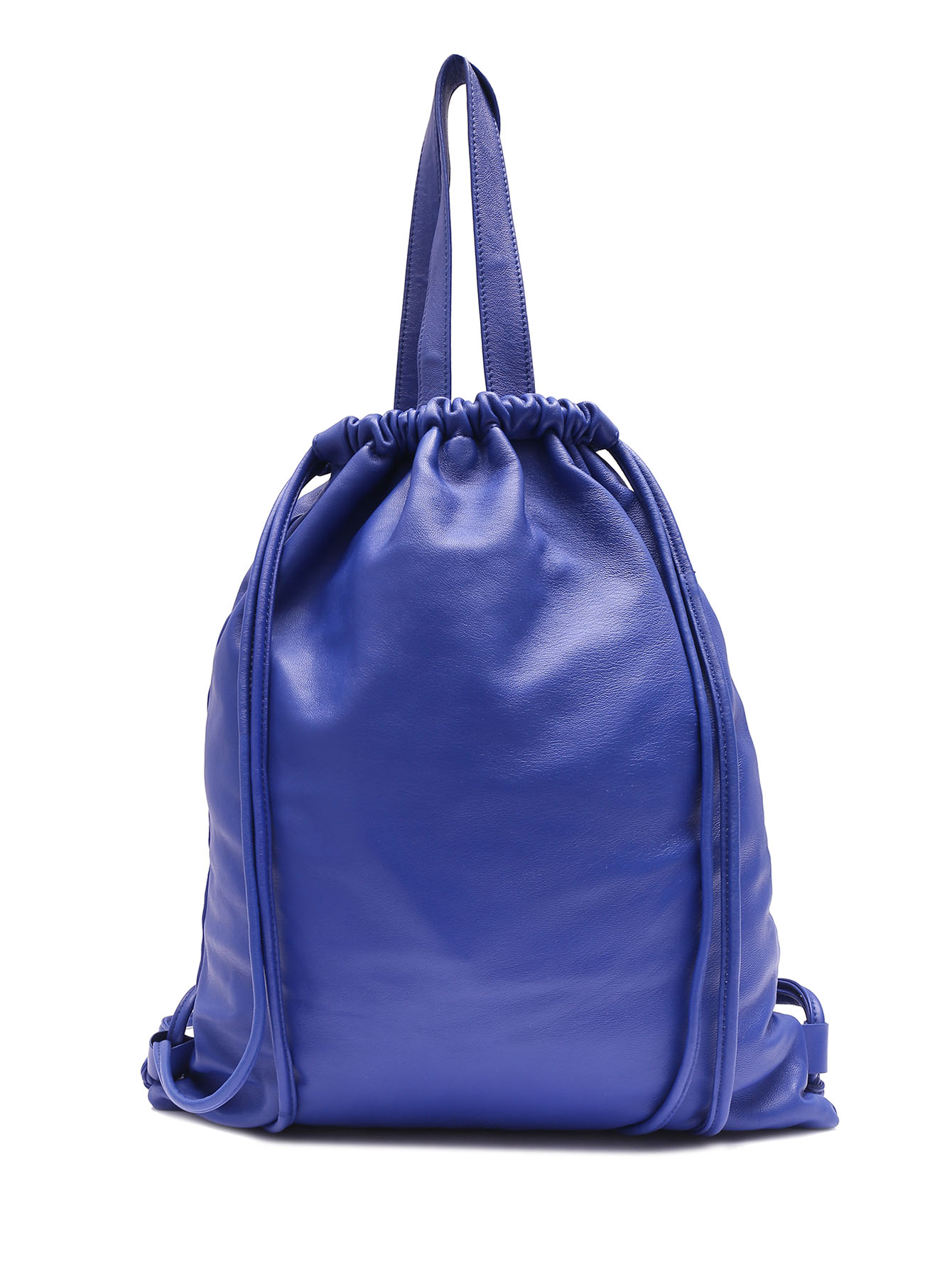 Синий рюкзак из кожи наппа 6