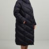 Длинное синее пуховое пальто купить в аутлете Max Mara и Marina Rinaldi. 2