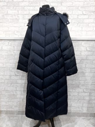 Пуховое длинное пальто с капюшоном купить в аутлете Max Mara и Marina Rinaldi