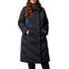 Длинное синее пуховое пальто купить в аутлете Max Mara и Marina Rinaldi. 1