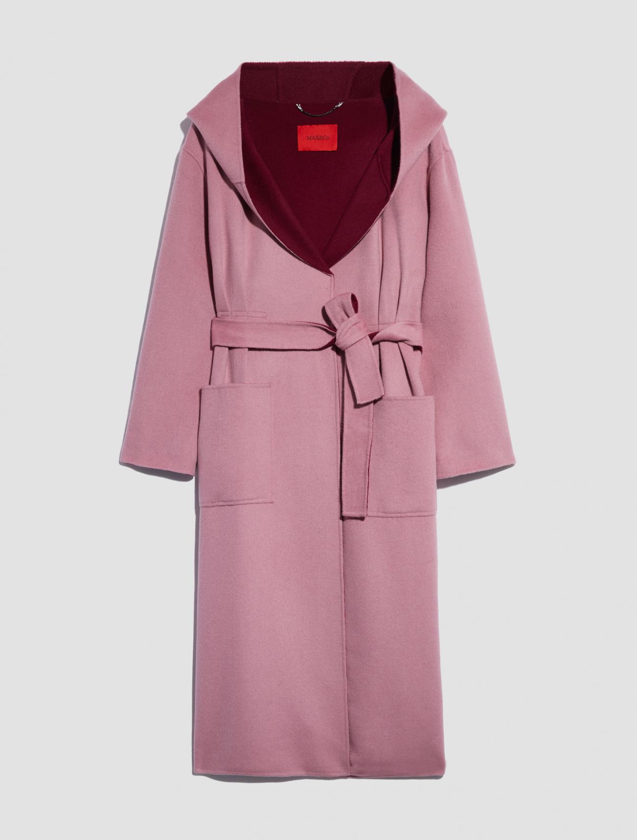 Пальто из шерсти и кашемира пастельно-розового цвета 2