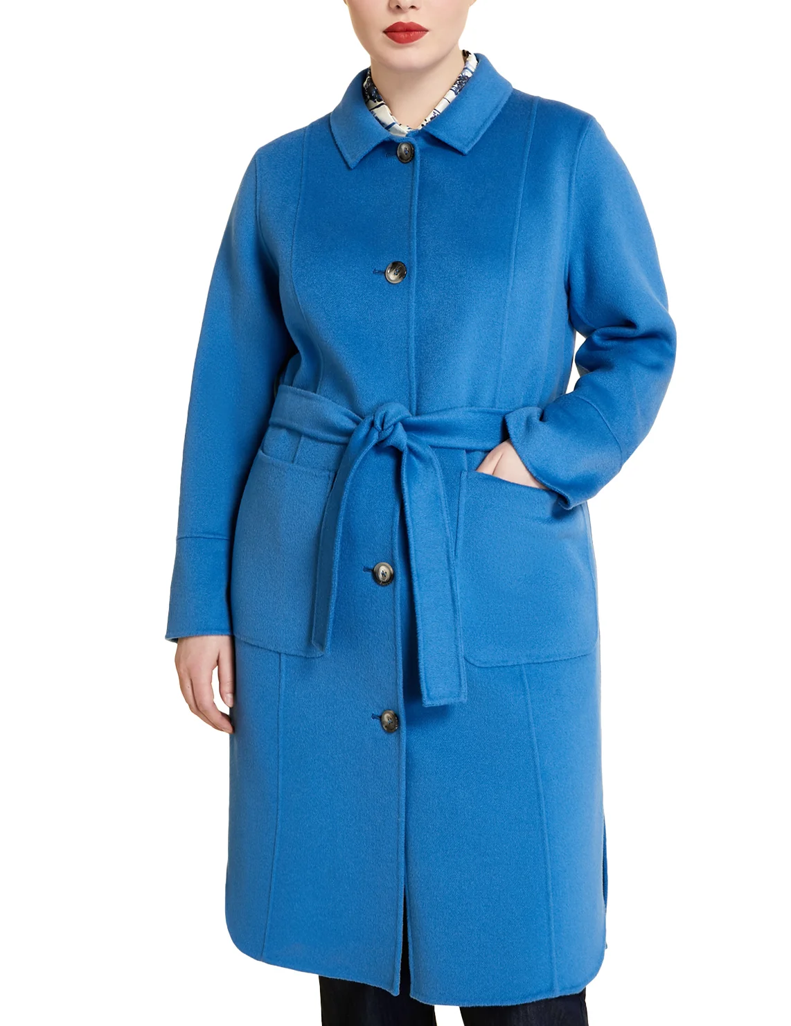 Голубое пальто Marina Rinaldi 