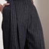 Брюки из шерсти в полоску купить в аутлете Max Mara и Marina Rinaldi. 2