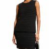 Черный топ ажурной вязки купить в аутлете Max Mara и Marina Rinaldi. 1