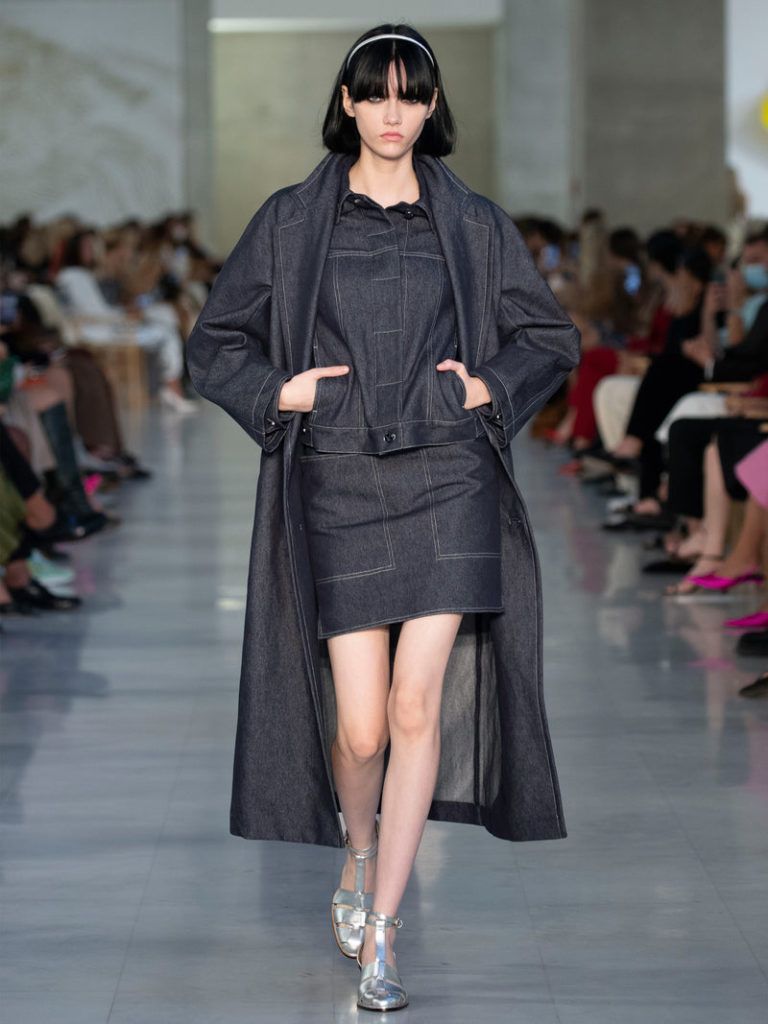 Джинсовая юбка Max Mara | интернет-магазин Outletmax Джинсовая юбка Max Mara купить в аутлете Max Mara и Marina Rinaldi. 9