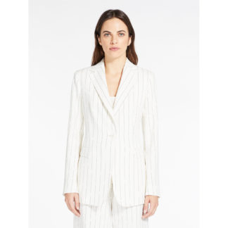 Блейзер MAX MARA из льна и хлопка купить в аутлете Max Mara и Marina Rinaldi