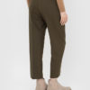 Шерстяные зеленые брюки купить в аутлете Max Mara и Marina Rinaldi. 5