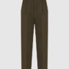 Шерстяные зеленые брюки купить в аутлете Max Mara и Marina Rinaldi. 4