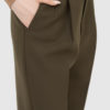 Шерстяные зеленые брюки купить в аутлете Max Mara и Marina Rinaldi. 3
