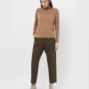 Шерстяные зеленые брюки купить в аутлете Max Mara и Marina Rinaldi. 2