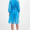 Летнее платье из шелка и хлопка купить в аутлете Max Mara и Marina Rinaldi. 3