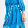 Летнее платье из шелка и хлопка купить в аутлете Max Mara и Marina Rinaldi. 2