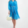 Летнее платье из шелка и хлопка купить в аутлете Max Mara и Marina Rinaldi. 1