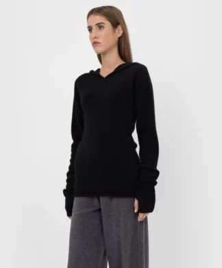 Черная толстовка купить в аутлете Max Mara и Marina Rinaldi