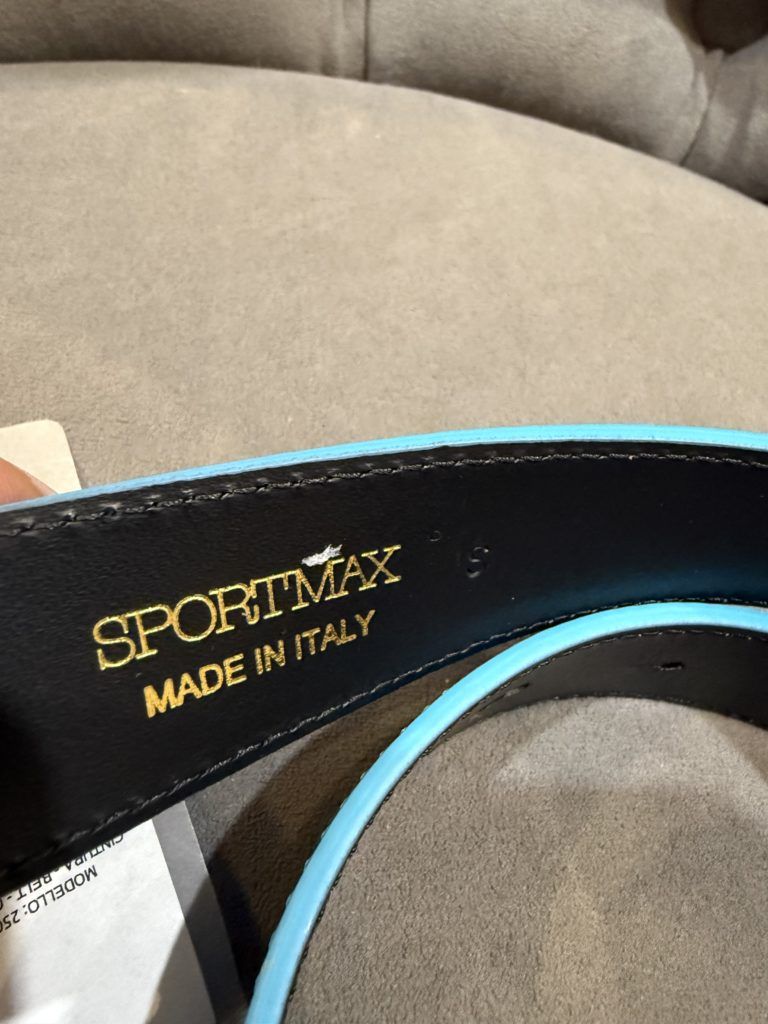 Кожаный ремень Sportmax | интернет-магазин Outletmax Кожаный ремень Sportmax купить в аутлете Max Mara и Marina Rinaldi. 3