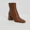 Демисезонные бежевые сапоги купить в аутлете Max Mara и Marina Rinaldi. 3