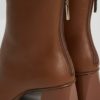 Демисезонные бежевые сапоги купить в аутлете Max Mara и Marina Rinaldi. 2