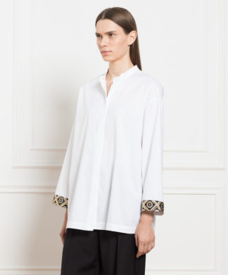 Хлопковая блузка Max Mara купить в аутлете Max Mara и Marina Rinaldi