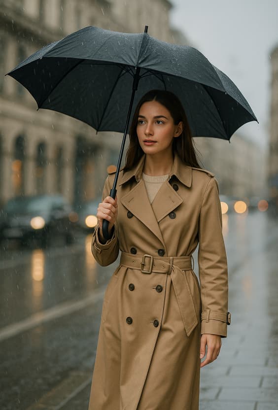 Как одеваться стильно в дождливую погоду купить в аутлете Max Mara и Marina Rinaldi