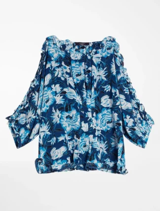 Блузка из натурального шелка купить в аутлете Max Mara и Marina Rinaldi