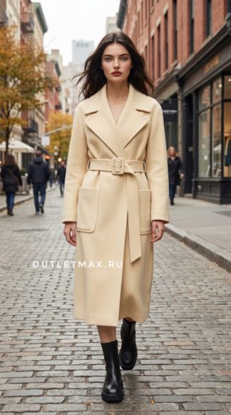 Шерстяное пальто купить в аутлете Max Mara и Marina Rinaldi