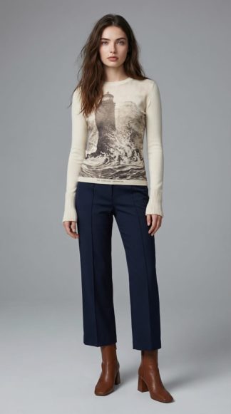 Светло-бежевый джемпер купить в аутлете Max Mara и Marina Rinaldi